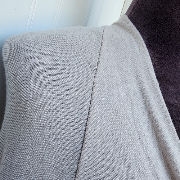JOANN VASS Beige Women's Oversized Boho Sweater Duster Open Front Cardigan OS - Picture 6 of 12